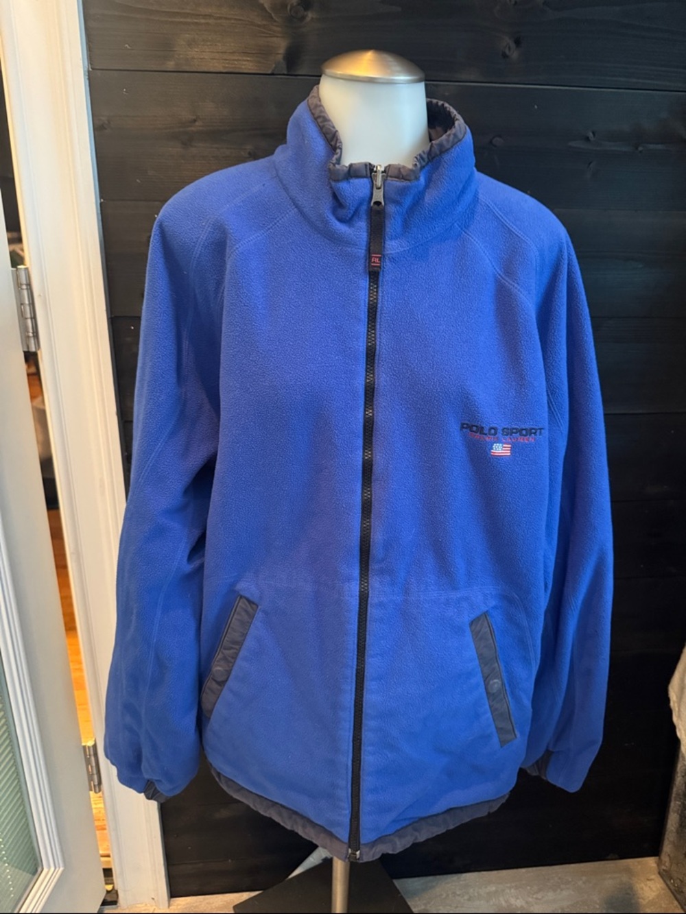 Vintage 90”s Reversible Polo Sport Jacket Men’s zip up Size XL